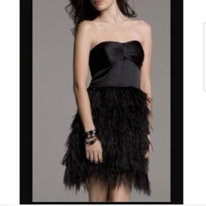 Express Ostrich feather LBD